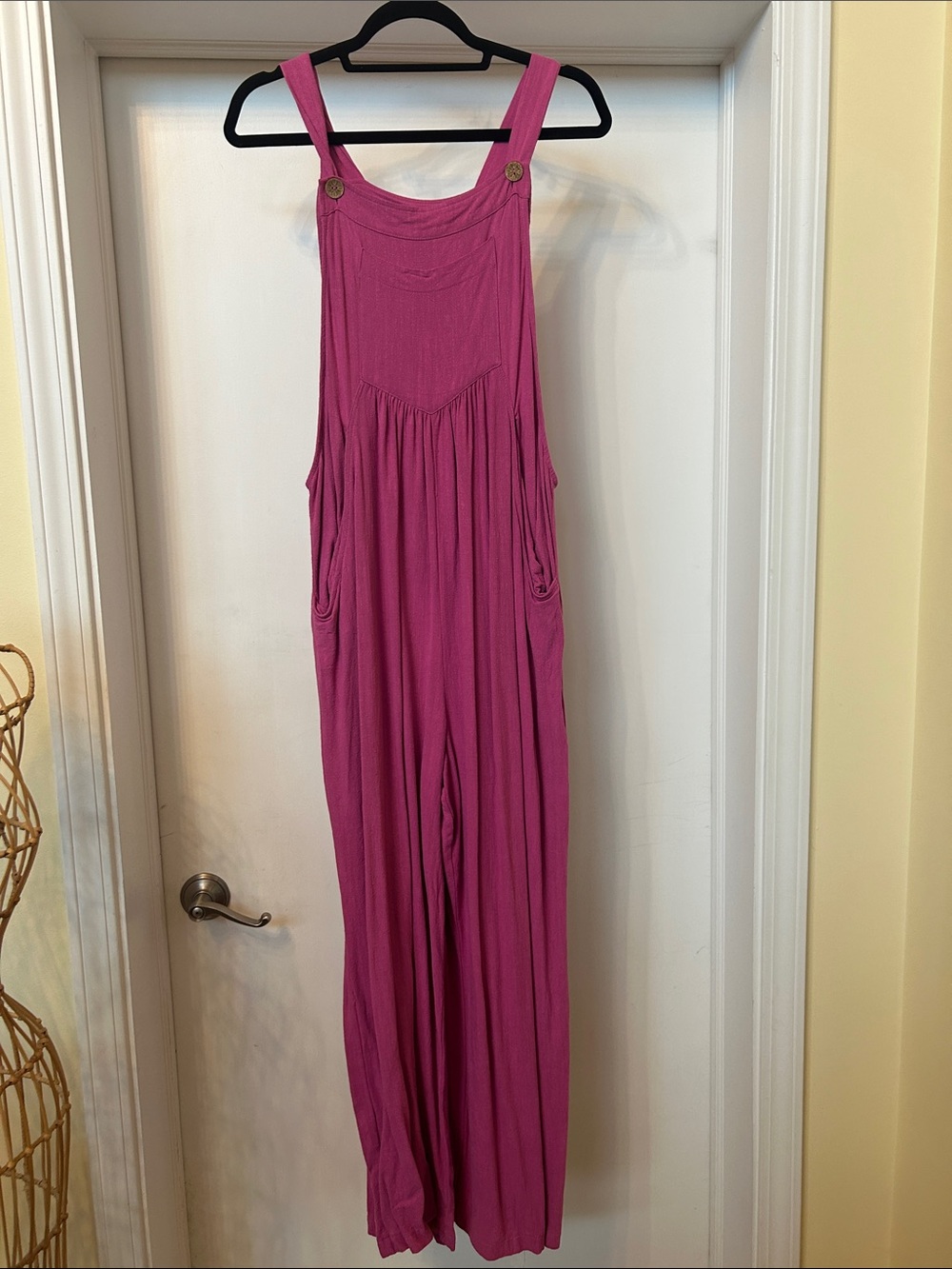 ODDY Magenta Wide-Leg Sleeveless Jumpsuit